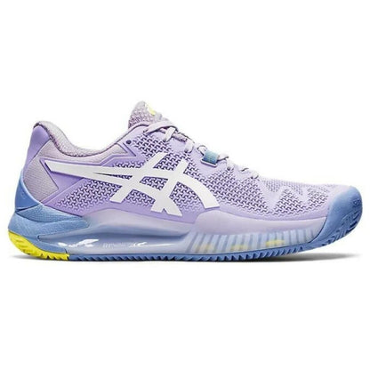 Zapatilla Asics Mujer Gel Resolution 8 Clay Lila Blanco 6 - Sur SportsZapatillas