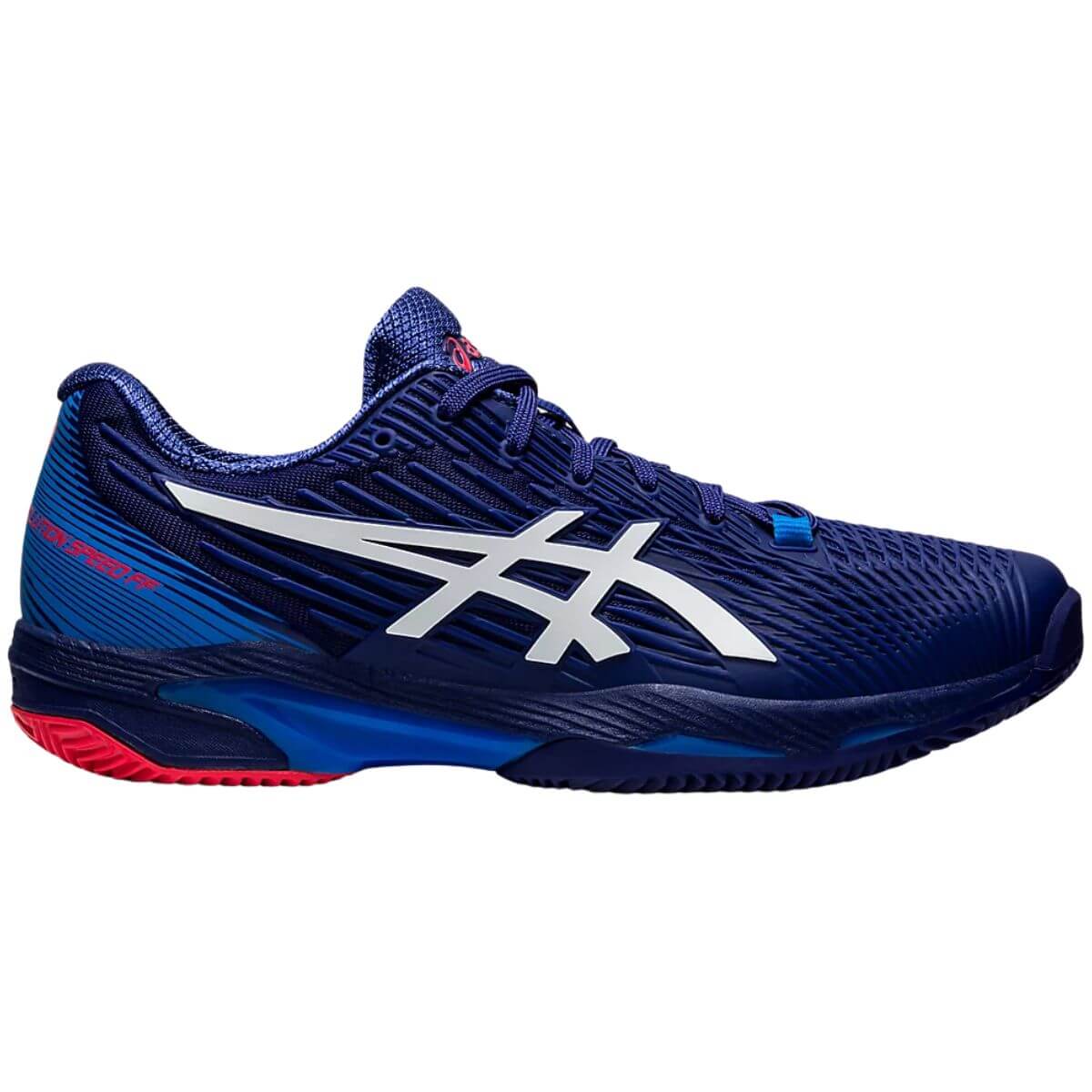 Zapatilla Asics Solution Speed FF 2 Dive Azul Rojo - Sur SportsZapatillas