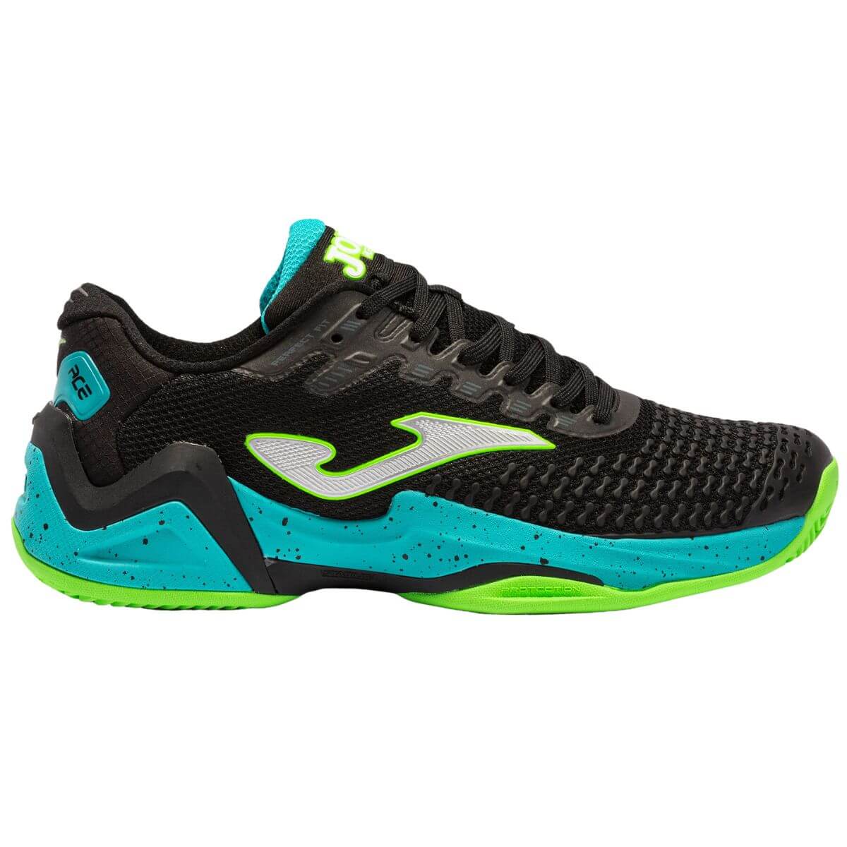 Zapatilla Joma Padel Ace Pro 2201 Negra Turquesa 10 - Sur SportsZapatillas