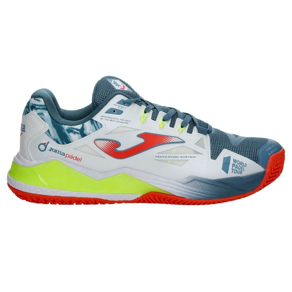 Zapatilla Joma Spin Men 2302 White Petroleum - Sur SportsZapatillas