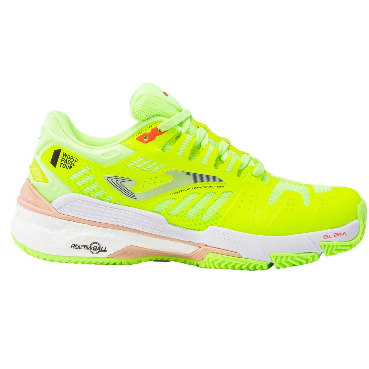 Zapatilla Joma T.Slam Lady 2311 Verde Fluor - Sur SportsZapatillas