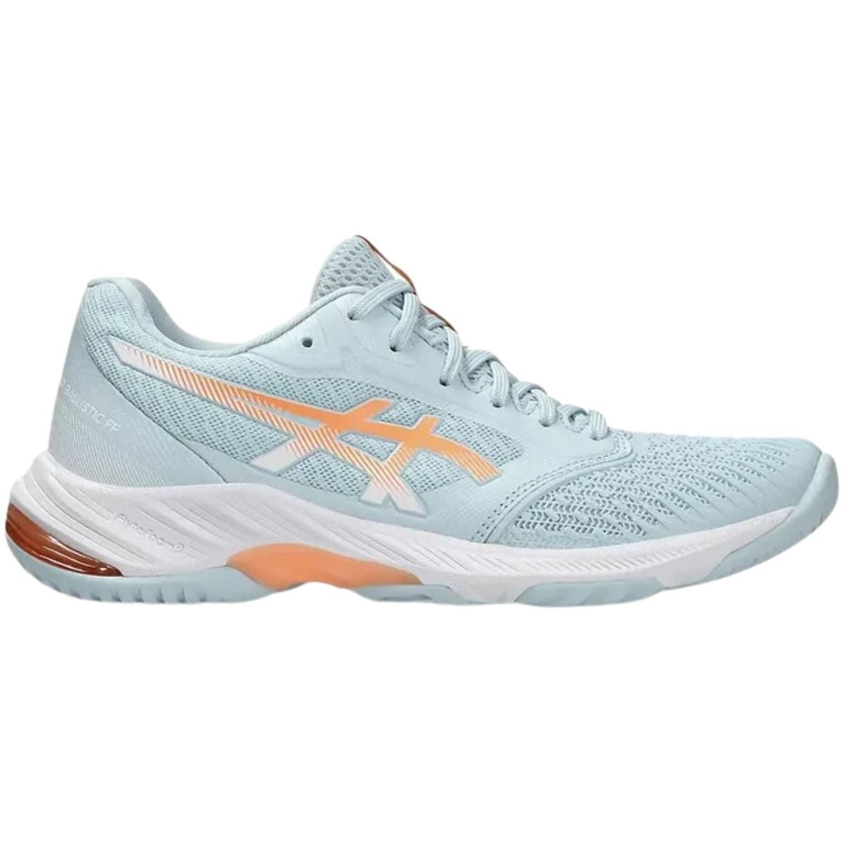 Zapatilla Voleibol Asics Mujer Netburner Ballistic FF 3 Cool Grey Bright Sunstone - Sur SportsZapatillas