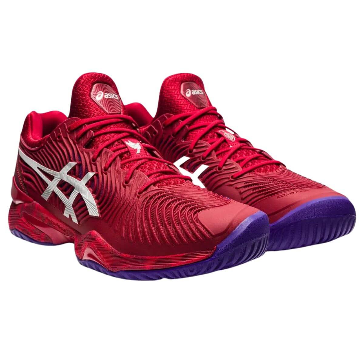 Zapatilla Asics Novak Clay Cranberry Blanco