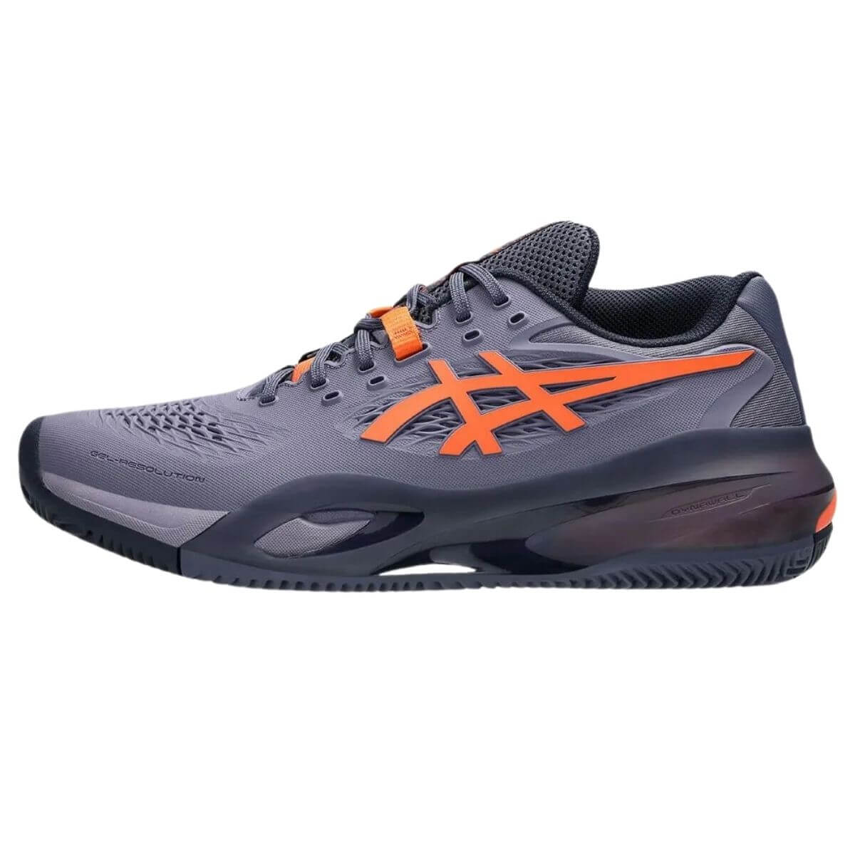 Zapatilla Asics Gel Resolution X Clay Greyish Purple Nova Orange