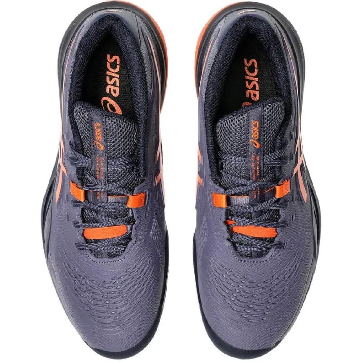 Zapatilla Asics Gel Resolution X Clay Greyish Purple Nova Orange