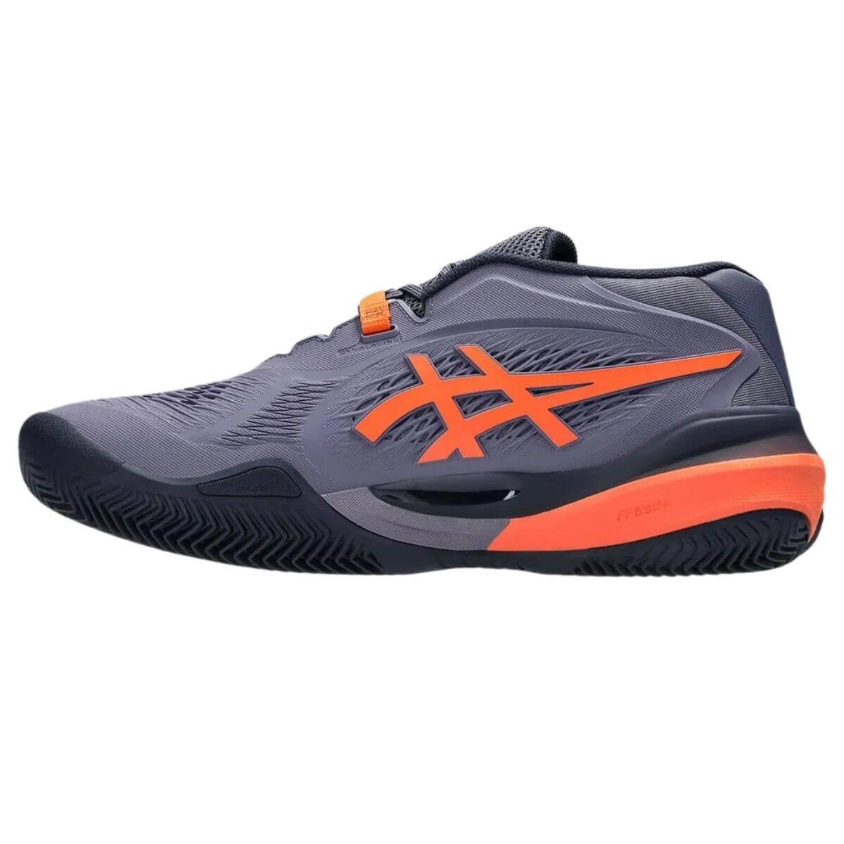 Zapatilla Asics Gel Resolution X Clay Greyish Purple Nova Orange
