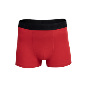 Boxer 4F Negro, Rojo X2